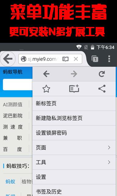 蚂蚁手机浏览器