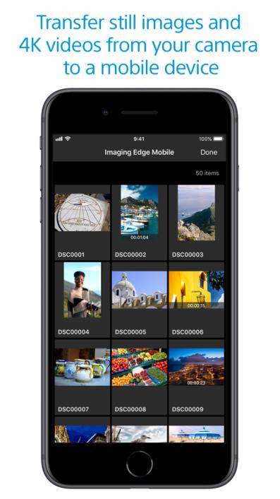 Imaging Edge Mobile app