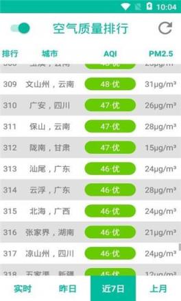 空气质量榜app