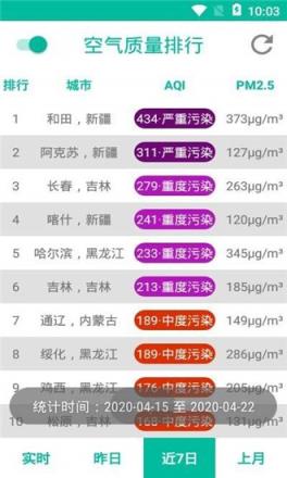 空气质量榜app