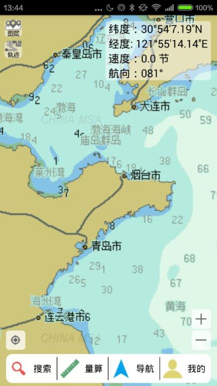 海e行(中国海事电子航行示意图)