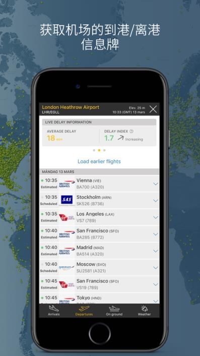 Flightradar24 app
