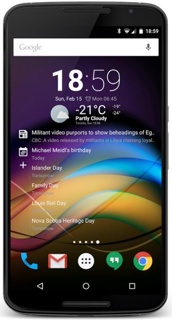 透明时钟天气插件