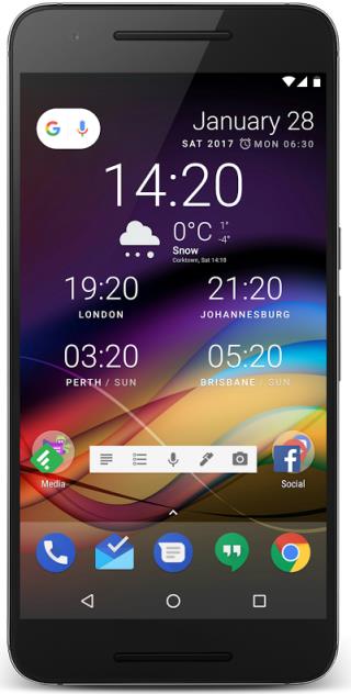 透明时钟天气插件