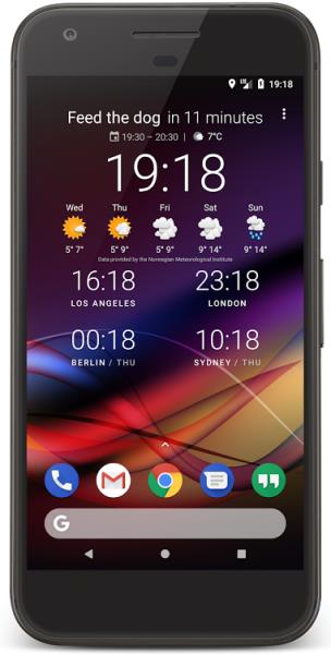 透明时钟天气插件