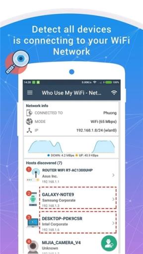 谁在使用我的WiFiPRO