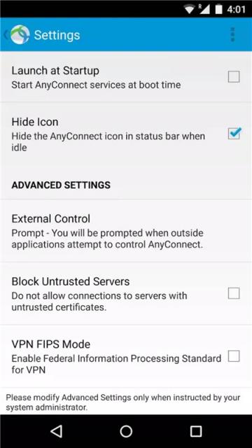 AnyConnect app
