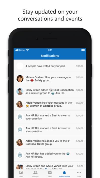 Yammer app