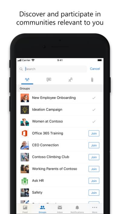 Yammer app
