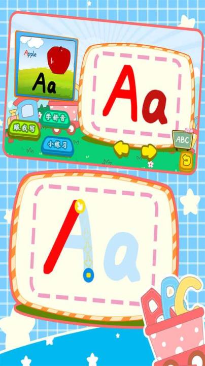 宝宝英语字母写字板手机