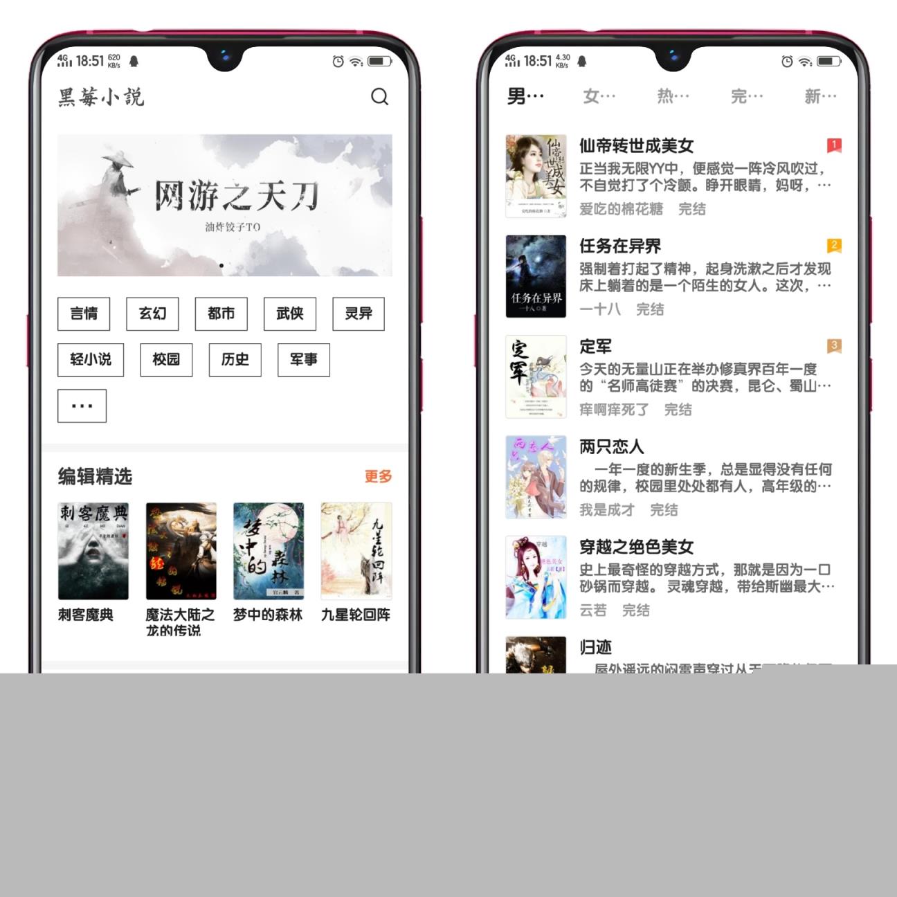 黑莓小说app去广告版