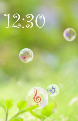 音乐泡泡锁屏