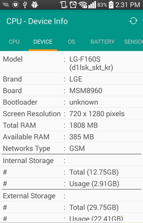 CPU设备信息CPU Device Info
