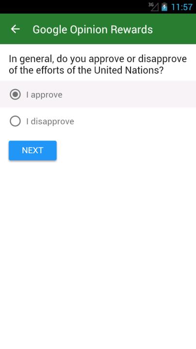 谷歌问卷调查Google Opinion Rewards
