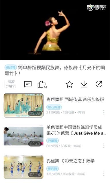 傣族舞视频
