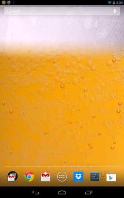 手机屏幕装啤酒桌面软件
