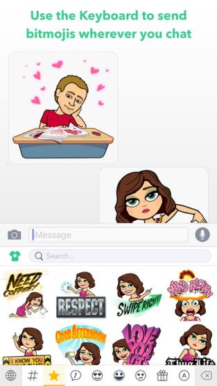 Bitmoji app