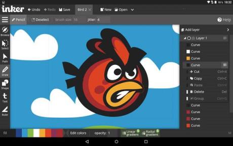 矢量图绘画:Inker