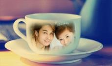 趣味咖啡杯相框