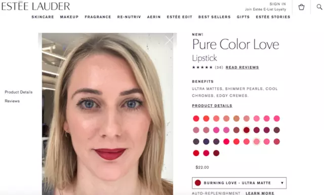 雅诗兰黛ar试妆app