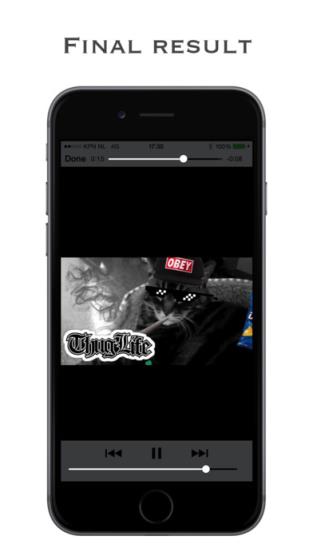 戴眼镜叼烟视频特效制作工具