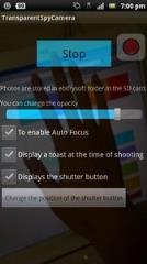 透明的间谍照相机