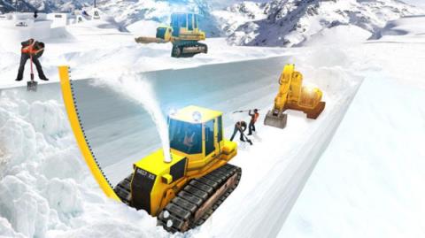 雪山挖掘机模拟器电脑版