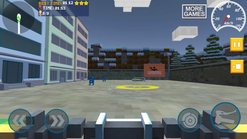 像素摩托冬季的微风手游