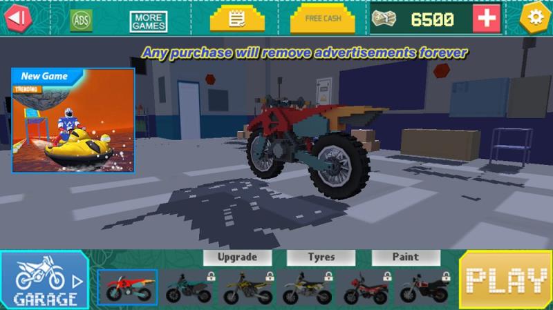 像素摩托冬季的微风手游