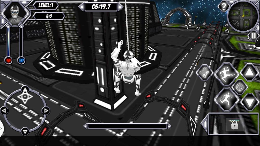 未来太空绳子超人游戏