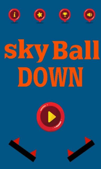 sky ball down球的天空游戏
