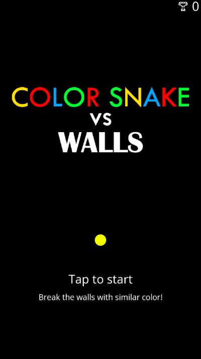 色蛇撞墙(color snake vs walls)游戏