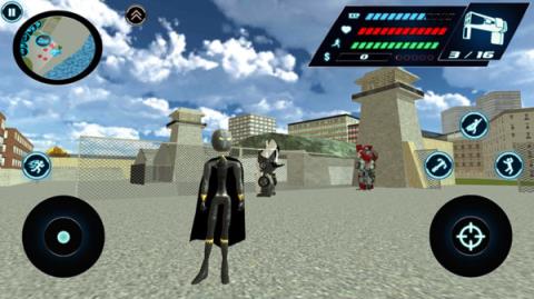 黑夜蜘蛛侠英雄绳索游戏