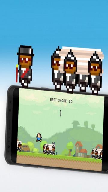 黑人抬棺像素版游戏