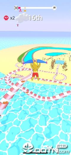 水上乐园滑行游戏