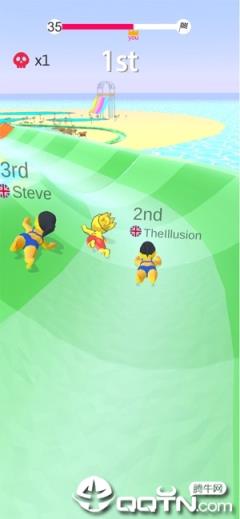 水上乐园滑行游戏