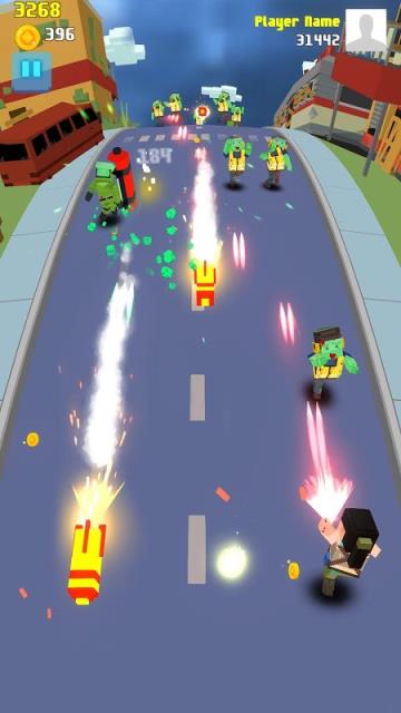 僵尸射手冲向死亡