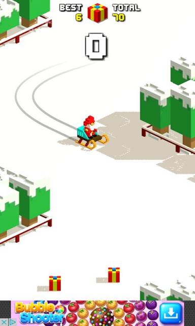 Santa像素滑雪冒险