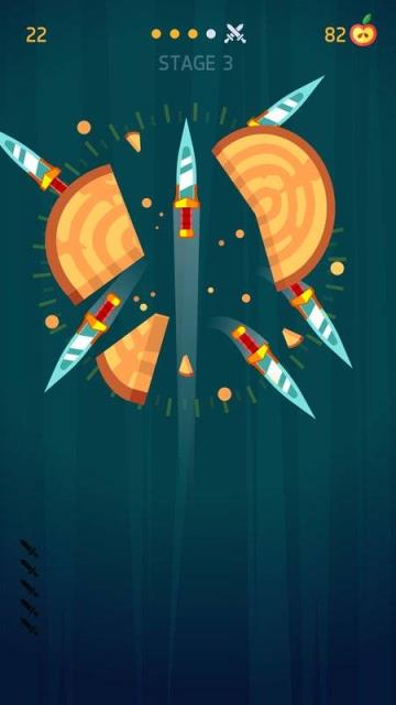 Knife Hit扔刀子的英文游戏