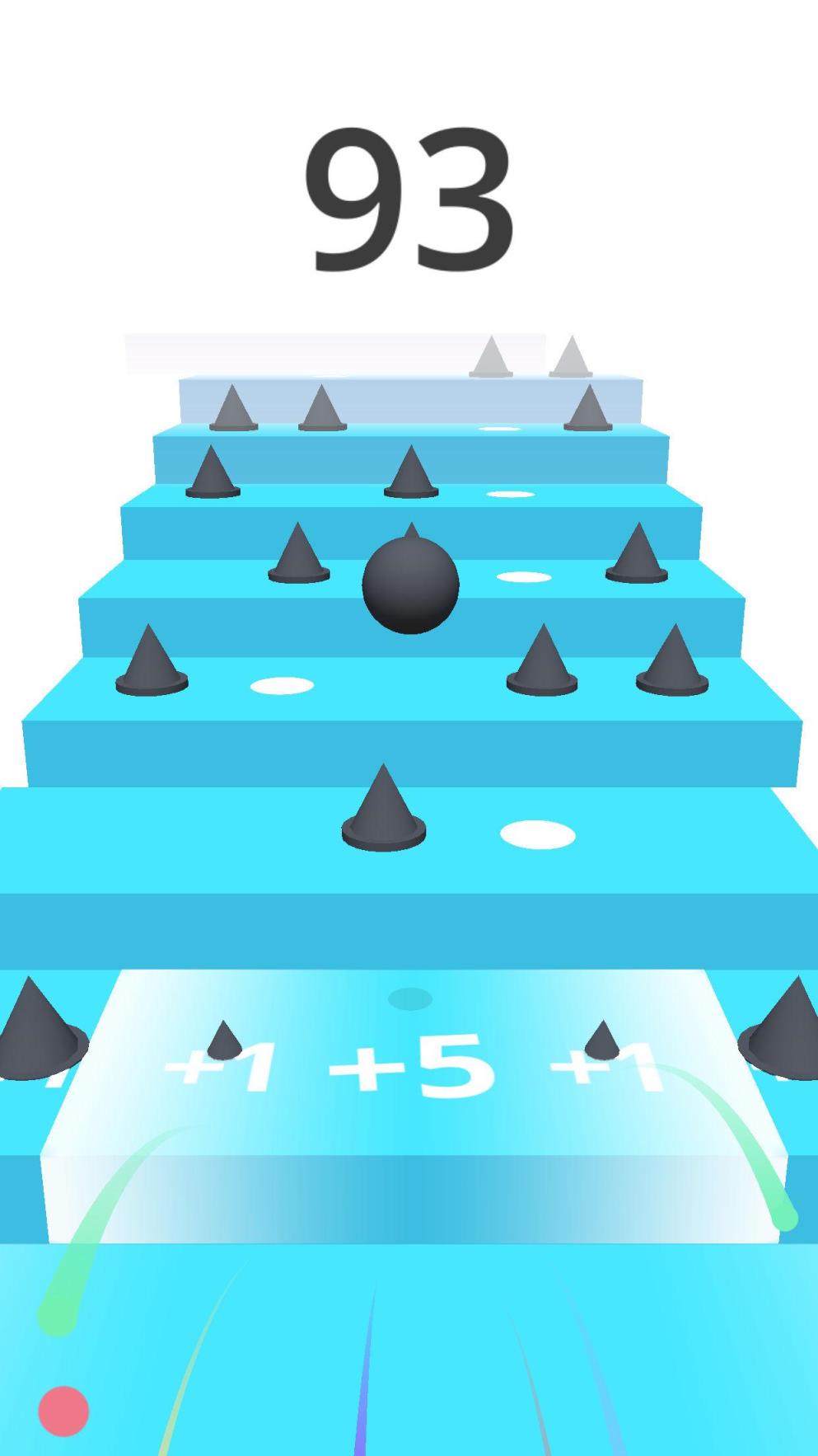 小球上楼梯游戏