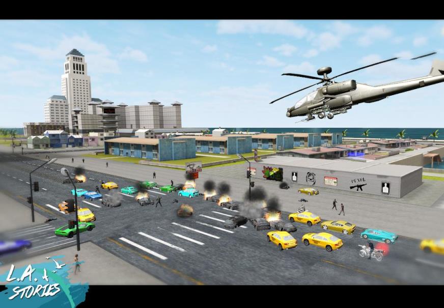 洛杉矶犯罪故事开放的世界