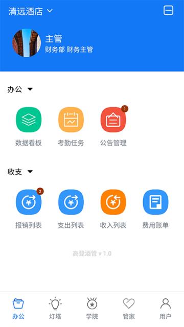高登酒管app(酒店管理)