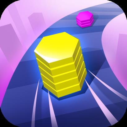 色彩叠塔跑酷